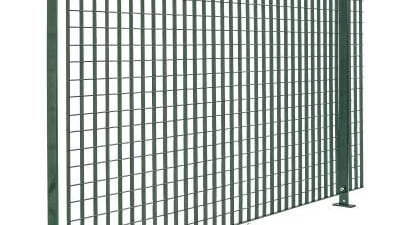 Steel grating fences for construction and industry