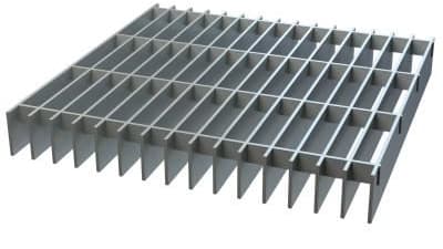 Press-locked steel gratings