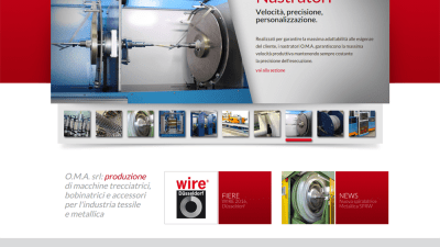 Machines for tube, wire and rope reinforcement: new website for the specialist OMA