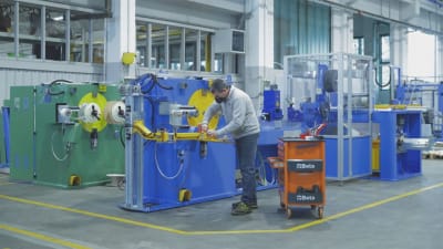 Cable coiling and spooling: choose PS semi-automatic lines
