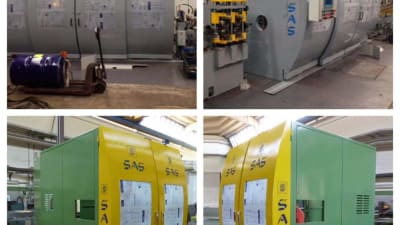 Safety guards and soundproof enclosures for rod breakdown machines