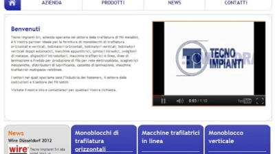 Nuevo sitio web para Tecno Impianti.