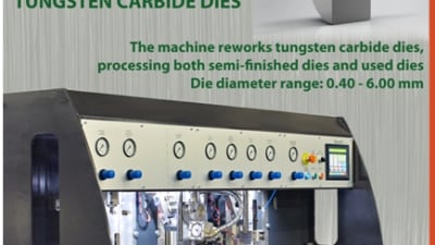 Tecnofil präsentiert ADR-4, die vollautomatische Maschine zur Bearbeitung von Hartmetall-Ziehsteinen