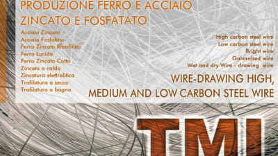 TMI srl – Trafileria Ferro e Acciaio: trafilatura a secco e a bagno.