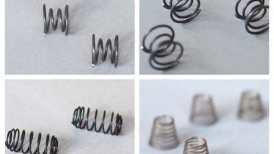 Compression springs from wire and strip