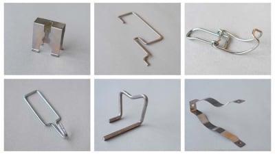 Wire and strip small metal parts