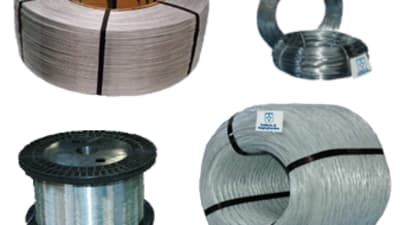 Galvanized wire for ropes