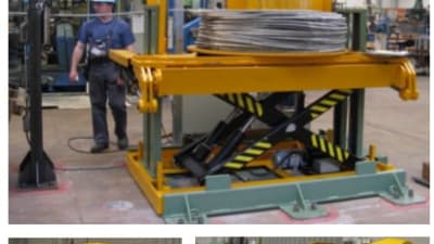 Tipping decoiler for wire coils mod. ASR30