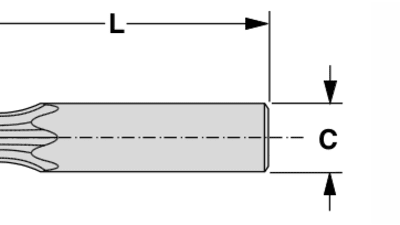 6-lobe (TX) socket punches