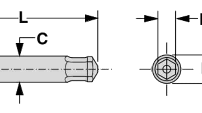 Hexagon extrusion punches