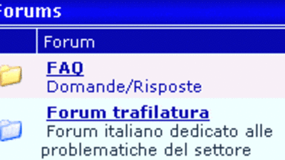 Allestito il nuovo Forum