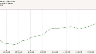 Osservatorio Materie prime Dow Jones/8 marzo 2010/Metalli di base.
