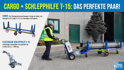 Cargo und Schlepphilfe T-15: das perfekte Paar