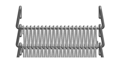 Wire mesh belt with straight crossbar - NTC 