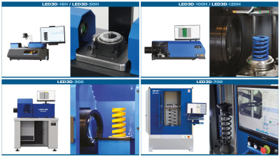 Camera instrument for 3D analysis of compression springs