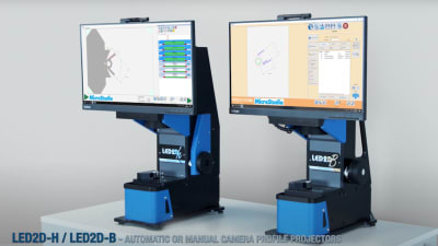 MicroStudio presenta LED2D-H e LED2D-B, proiettori di profili a telecamera automatici e manuali