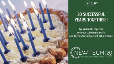 Buon compleanno Newtech: da 20 anni eccellenza e tecnologia per l’isolamento dei cavi