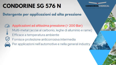 Alla scoperta di Condorine SG 576 N, il detergente ad alta pressione di Condoroil Chemical