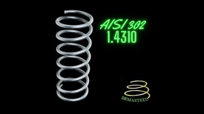 AISI 302 stainless steel drawn wire for spring manufacturing by Demasteel 