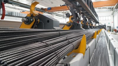 Rebar and concrete fiber production lines