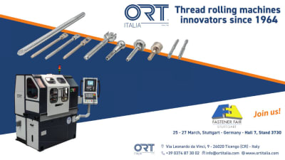 La nuova rullatrice RP18 CNC di ORT Italia sotto i riflettori