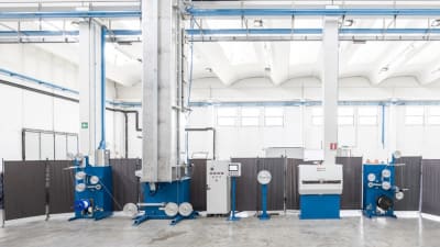 Línea de sinterización de cables de alta temperatura WTM con doble tecnología