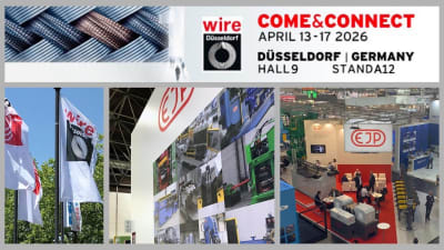 Solutions for wire, bars, tubes, and profiles: EJP on site at WIRE & TUBE 2026 in Düsseldorf