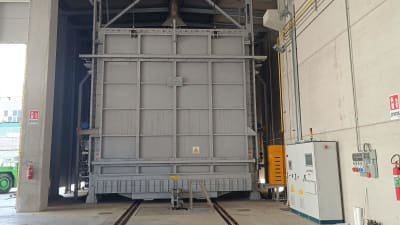 ICMI Industrial Furnaces installs a bogie hearth furnace for stress relieving up to 100 tons