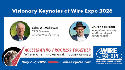 Keynote speakers set to inspire industry with AI and partnership concepts at Wire Expo 2026