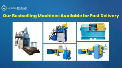 Lämneå Bruk: selected wire machinery available for fast delivery