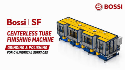 Finitura superficiale di tubi e cilindri: la linea centerless Bossi SF in azione