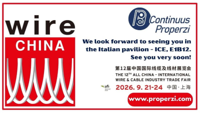 Continuus Properzi torna a wire China 2026 con le sue tecnologie per la vergella di rame e alluminio