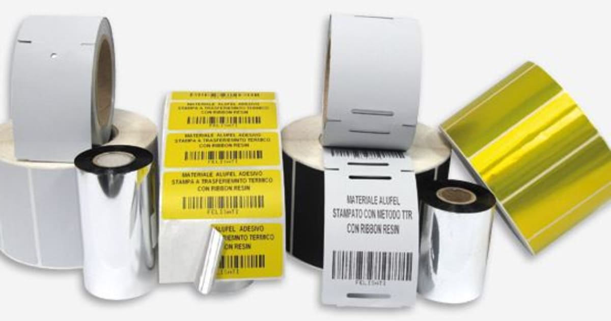 Adhesive annealed aluminium tags expometals