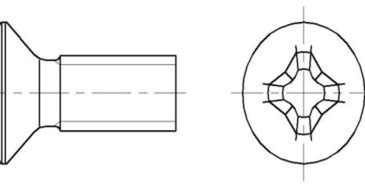 Cross recessed raised countersunk head screws expometals