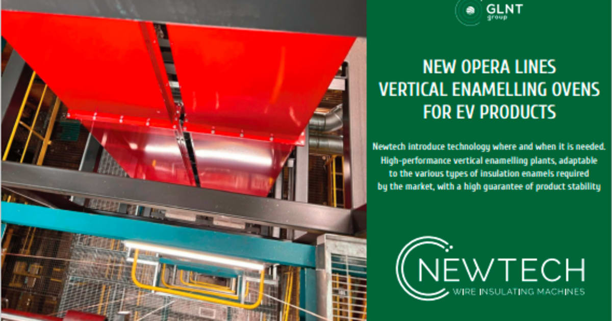 Newtech Opera series new vertical enameling lines expometals