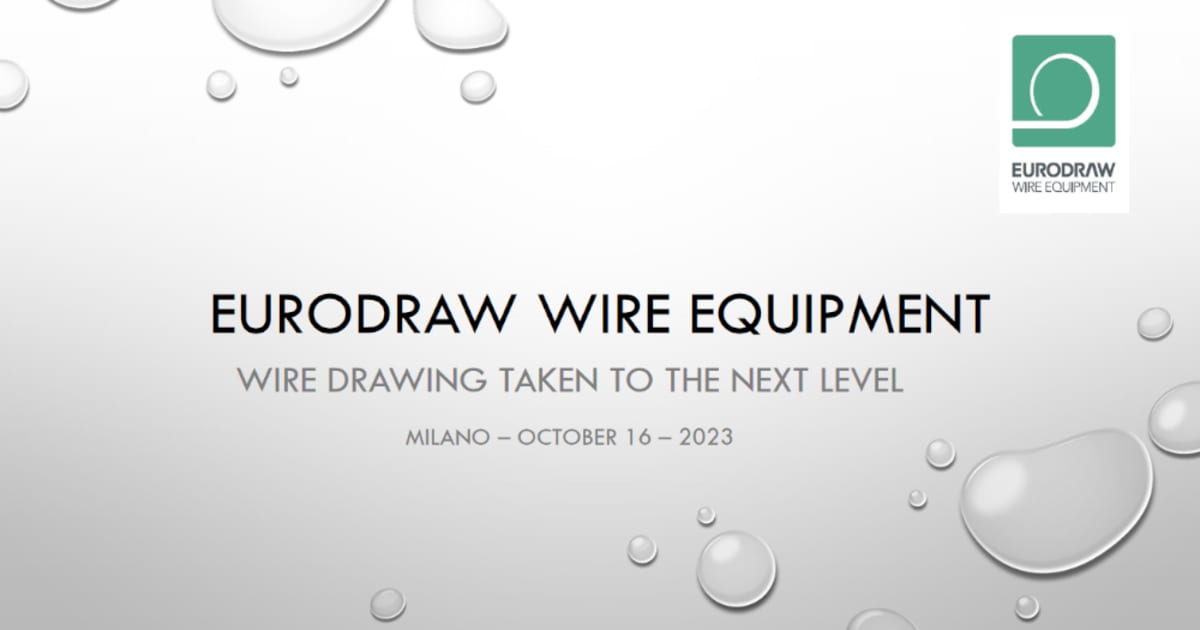 Eurodraw Wire Drawing Challenge Wire & Cable Milan | expometals
