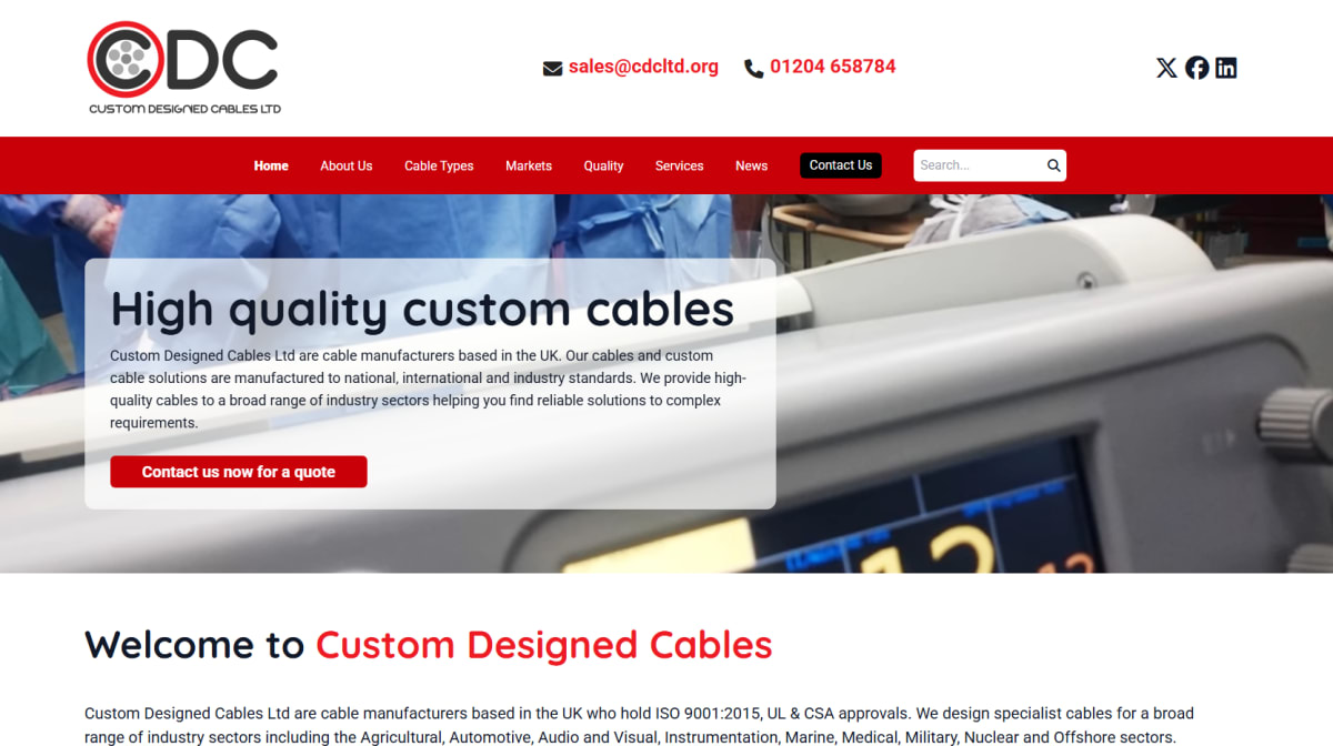 Custom Designed Cables in Bolton (Greater Manchester) - United Kingdom