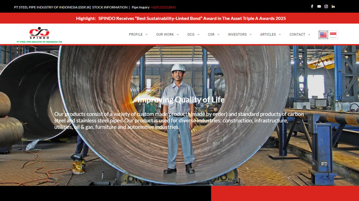 SPINDO PT Steel Pipe Industry of Indonesia en Manila (Kota Surabaya ...