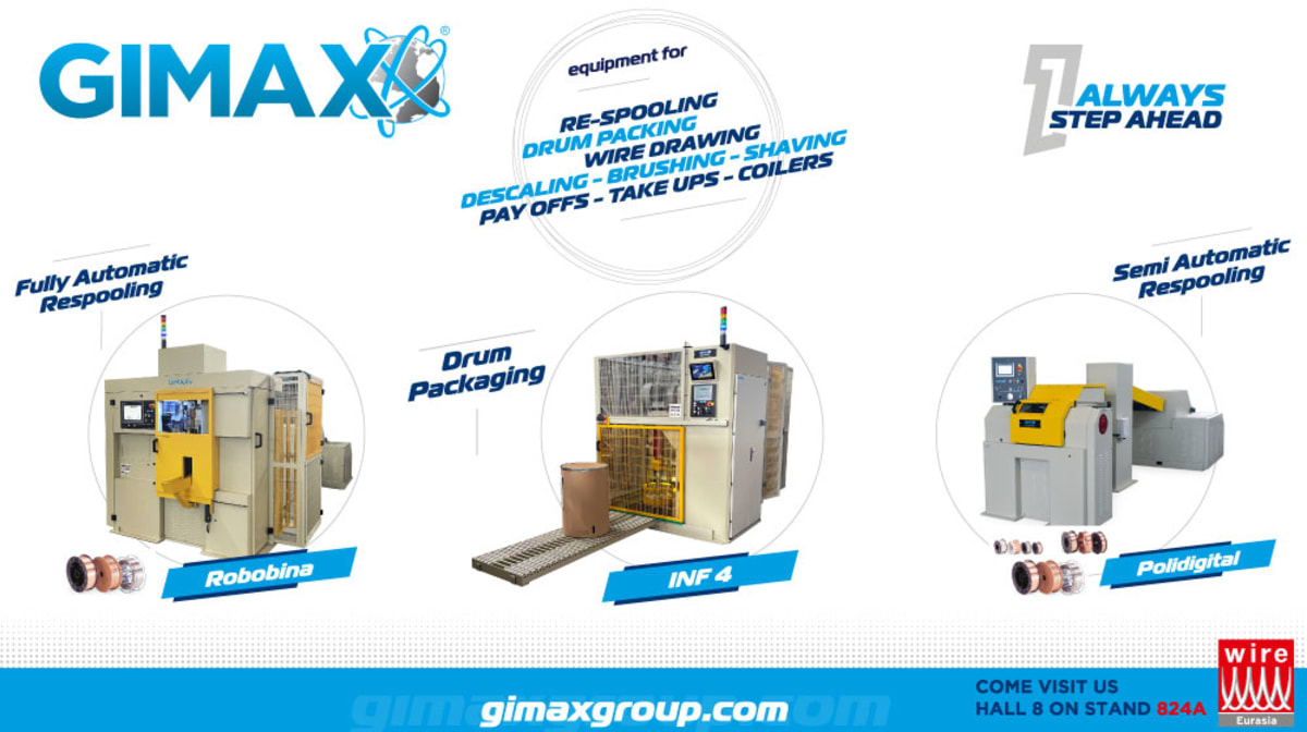 Gimax Wire Respooling Machines and Drum Packers | expometals