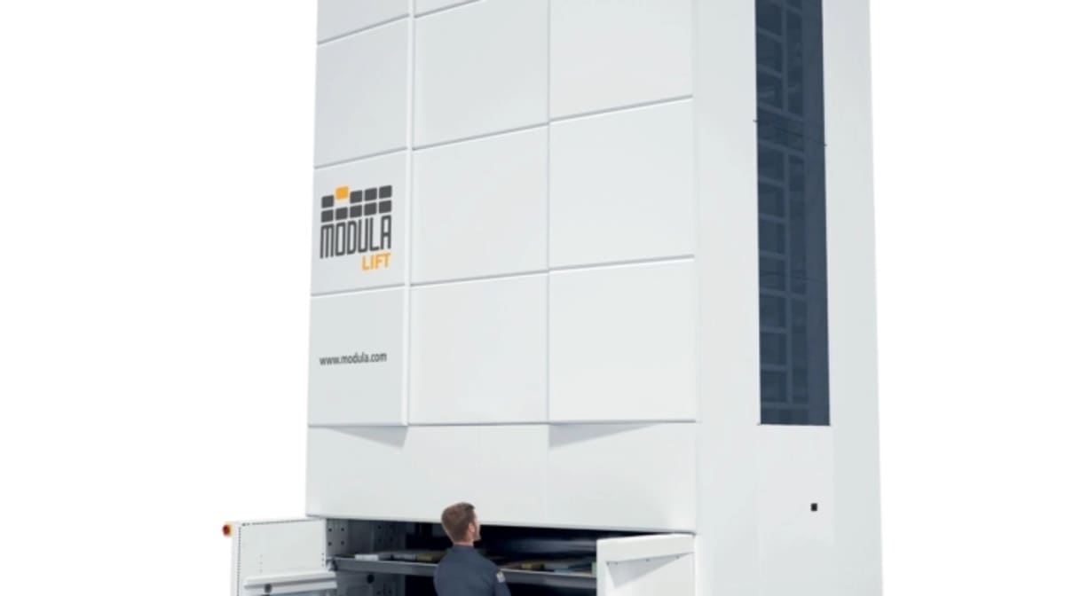 Modula Lift vertical automated storage system with