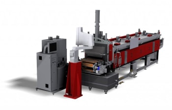 Hot setting line for springs heat treatment