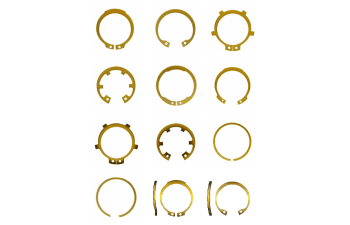 Axially assembled retaining rings