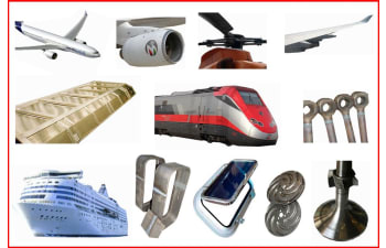 Welding machines for the aeronautical, railway, and marine industry