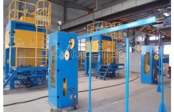 Copper and aluminium rod break down machine