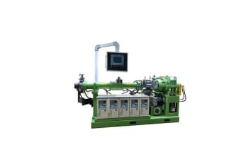 Cold feed vacuum rubber extruder for car doors and windows sealing