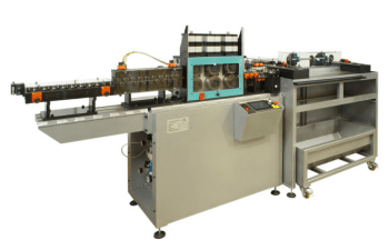 Straightening machine for cutting and marking Tig rods
