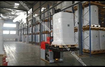 AGV vehicles for the automatic handling of materials