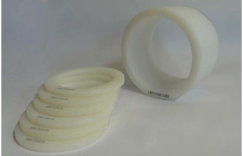 Nylon loops and spacers for perforation shafts and rewinders