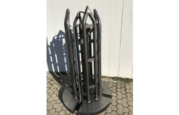 Collapsible wire carriers for drawn wire