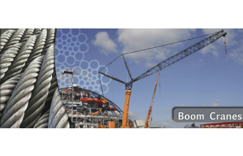 Steel wire ropes for boom cranes